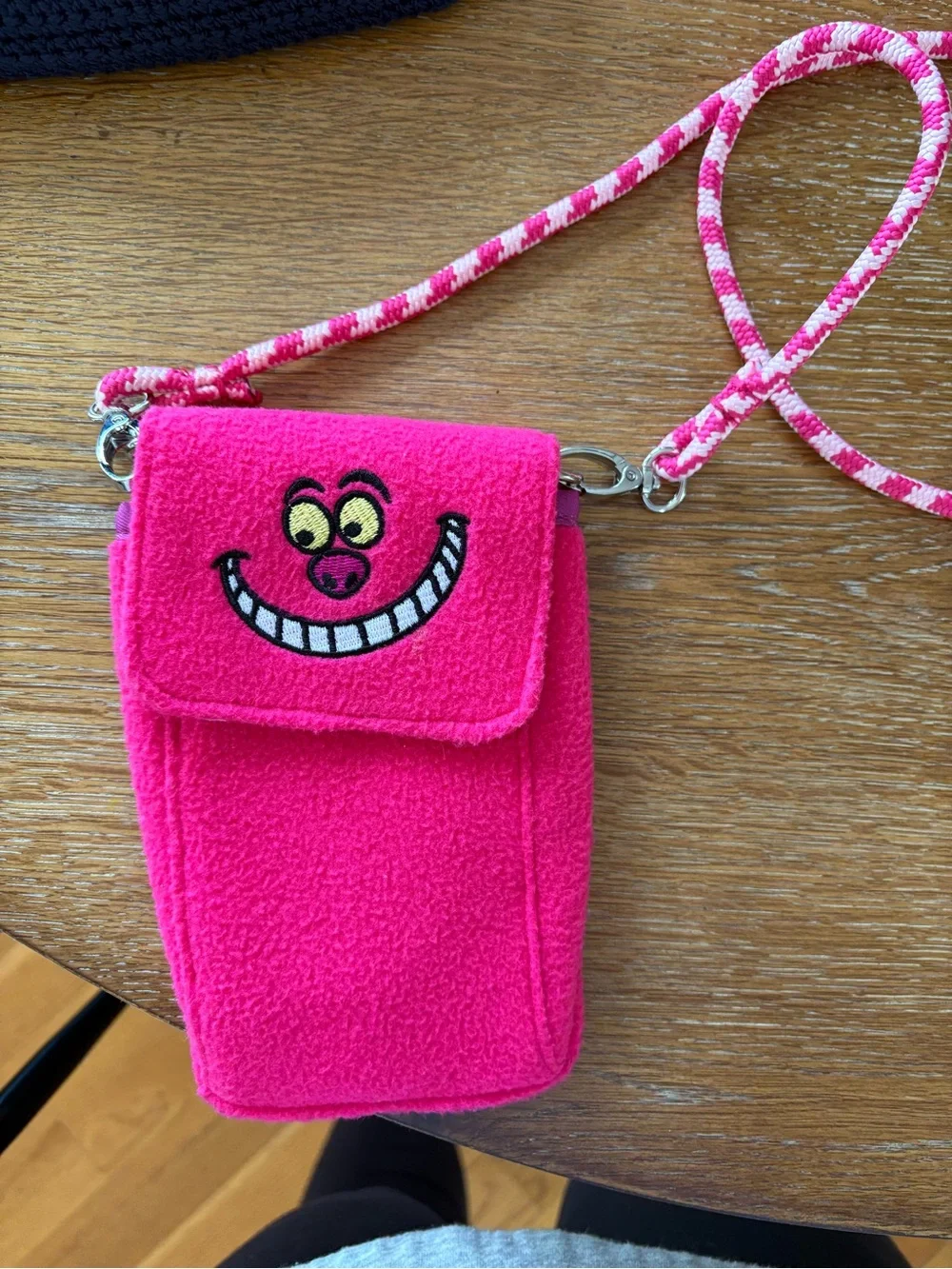 NWOT Disney Pink Cheshire Cat Crossbody Kids Bag